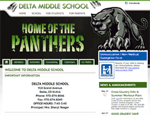 Tablet Screenshot of dms.deltaschools.com